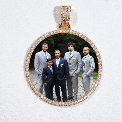 MEDIUM 3D CIRCLE CUSTOM PICTURE PENDANT