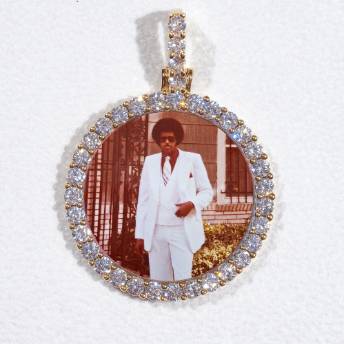 3D CIRCLE CUSTOM PICTURE PENDANT SMALL SIZE