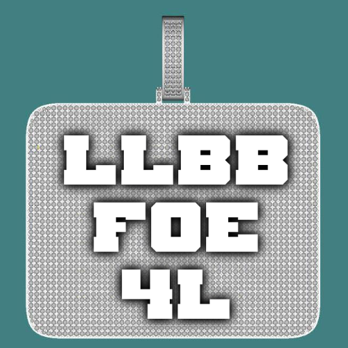 CUSTOM LETTER NECKLACE 3D BIG SQUARE