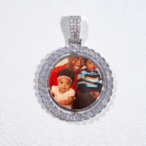 3D Spinning 2-Faced Custom Picture Pendant