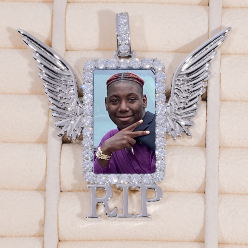RIP WING 3D CUSTOM PICTURE PENDANT