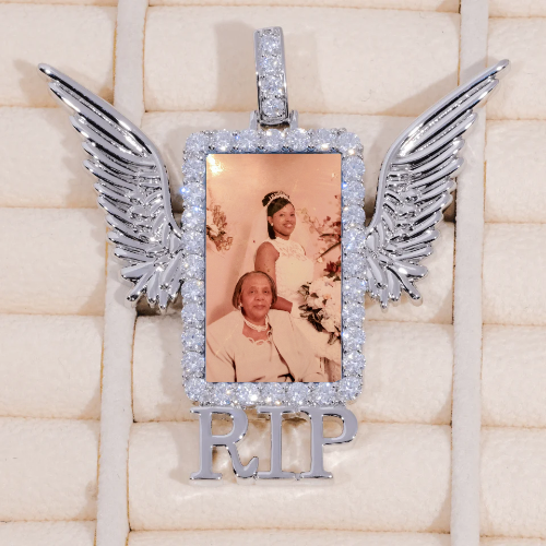 RIP WING 3D CUSTOM PICTURE PENDANT