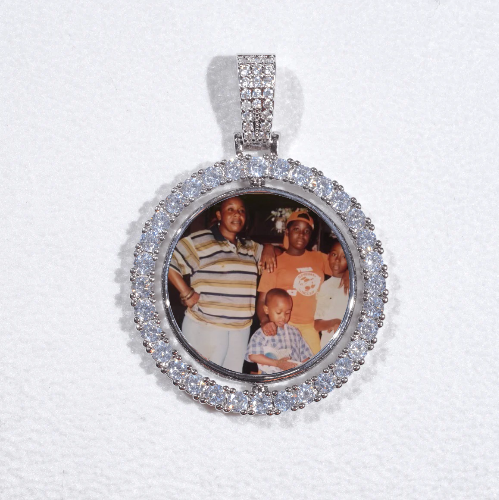 3D Spinning 2-Faced Custom Picture Pendant