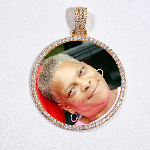 MEDIUM 3D CIRCLE CUSTOM PICTURE PENDANT