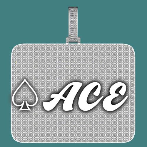 CUSTOM LETTER NECKLACE 3D BIG SQUARE