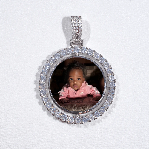3D Spinning 2-Faced Custom Picture Pendant