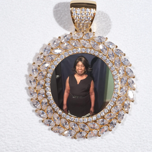 Large 3D Wheat Ear Custom Picture Pendant