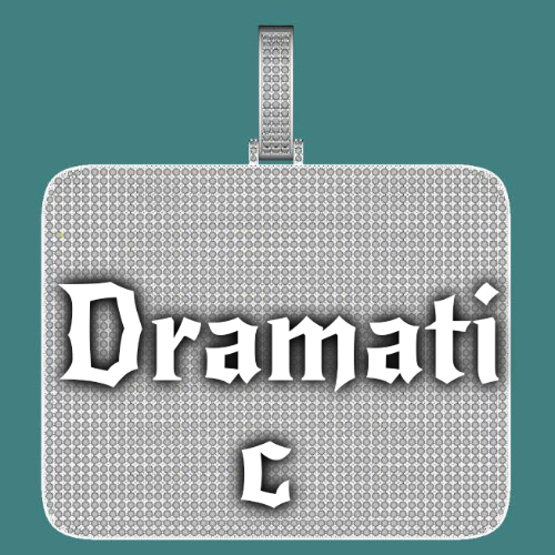 CUSTOM LETTER NECKLACE 3D BIG SQUARE