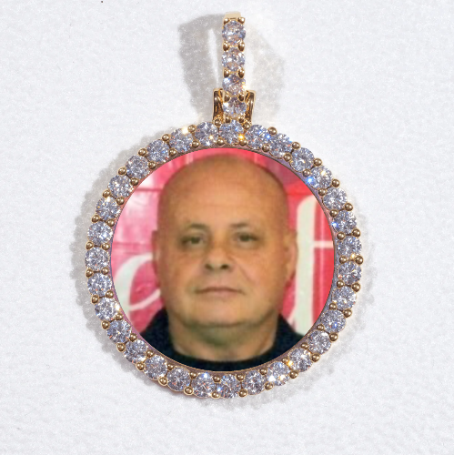 3D CIRCLE CUSTOM PICTURE PENDANT SMALL SIZE