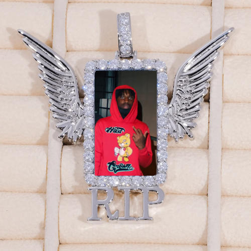 RIP WING 3D CUSTOM PICTURE PENDANT