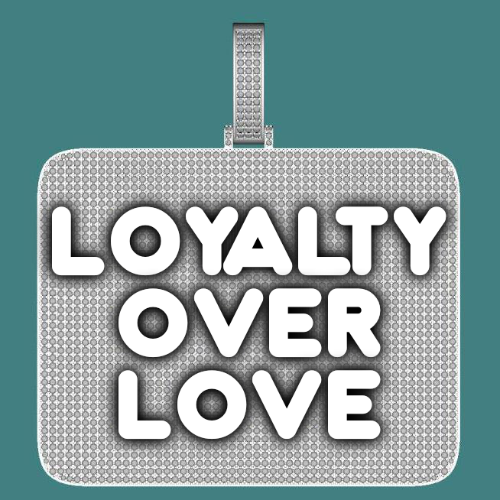CUSTOM LETTER NECKLACE 3D BIG SQUARE