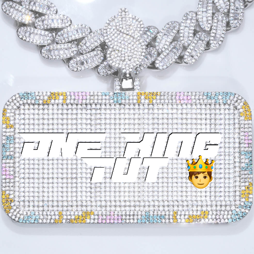 CUSTOM LETTER NECKLACE 3D COLORFUL SQUARE