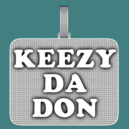 CUSTOM LETTER NECKLACE 3D BIG SQUARE