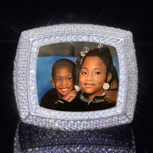 3D CUSTOM PICTURE ICED RING