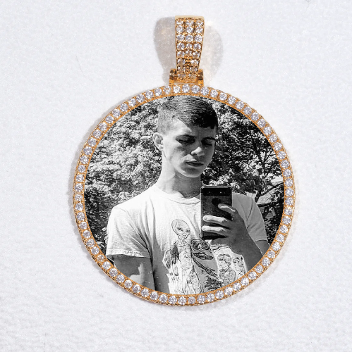MEDIUM 3D CIRCLE CUSTOM PICTURE PENDANT