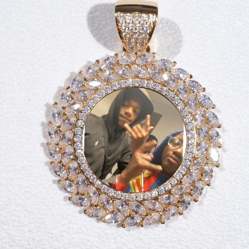 Large 3D Wheat Ear Custom Picture Pendant