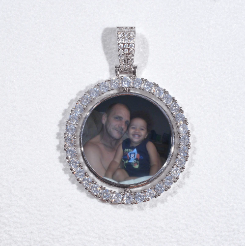 3D Spinning 2-Faced Custom Picture Pendant