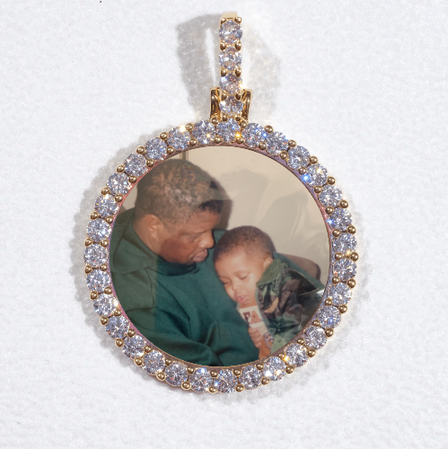 3D CIRCLE CUSTOM PICTURE PENDANT SMALL SIZE