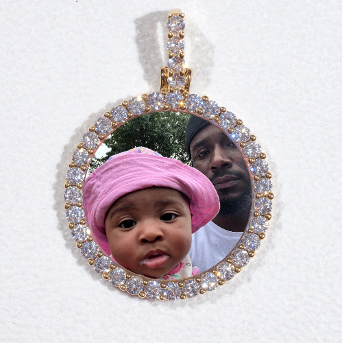3D CIRCLE CUSTOM PICTURE PENDANT SMALL SIZE