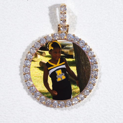 3D CIRCLE CUSTOM PICTURE PENDANT SMALL SIZE