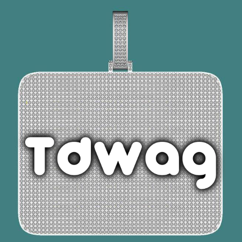 CUSTOM LETTER NECKLACE 3D BIG SQUARE