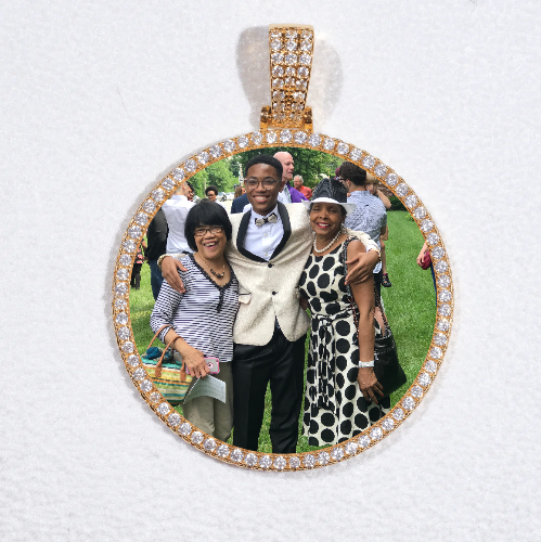 MEDIUM 3D CIRCLE CUSTOM PICTURE PENDANT