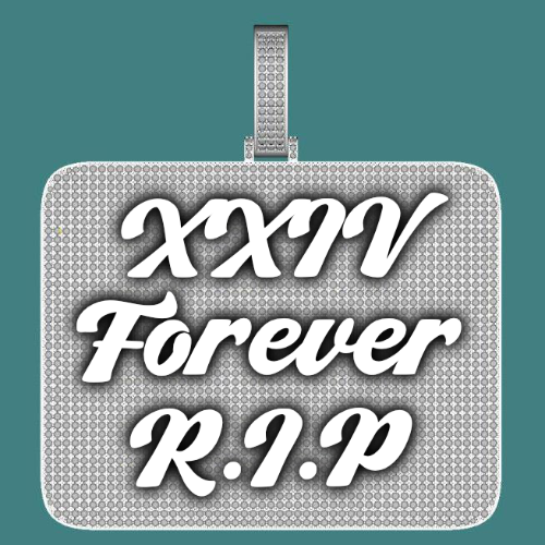 CUSTOM LETTER NECKLACE 3D BIG SQUARE