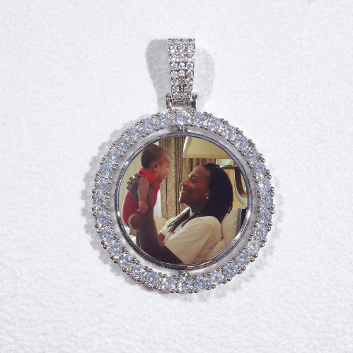 3D Spinning 2-Faced Custom Picture Pendant