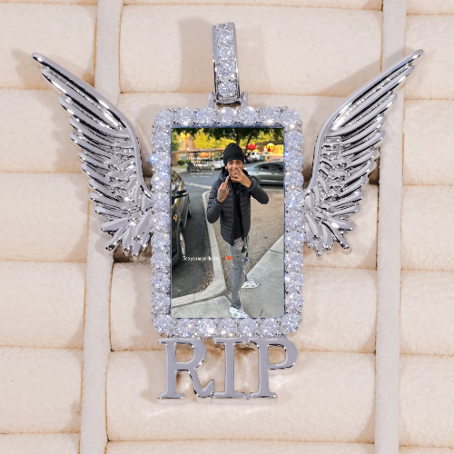 RIP WING 3D CUSTOM PICTURE PENDANT
