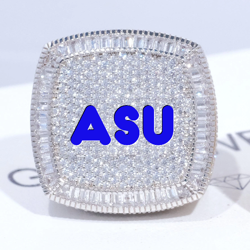 CUSTOM LETTER 3D ICED RING