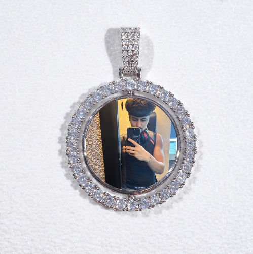 3D Spinning 2-Faced Custom Picture Pendant