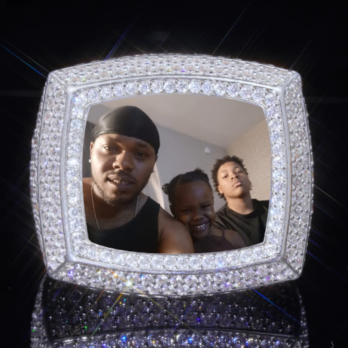3D CUSTOM PICTURE ICED RING