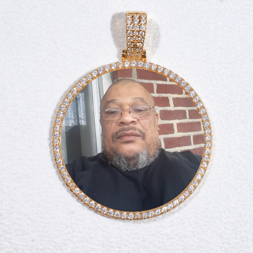 MEDIUM 3D CIRCLE CUSTOM PICTURE PENDANT