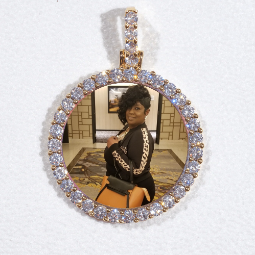3D CIRCLE CUSTOM PICTURE PENDANT SMALL SIZE