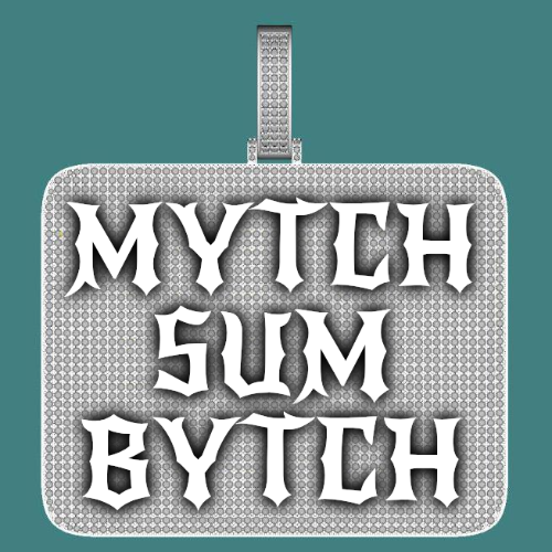 CUSTOM LETTER NECKLACE 3D BIG SQUARE