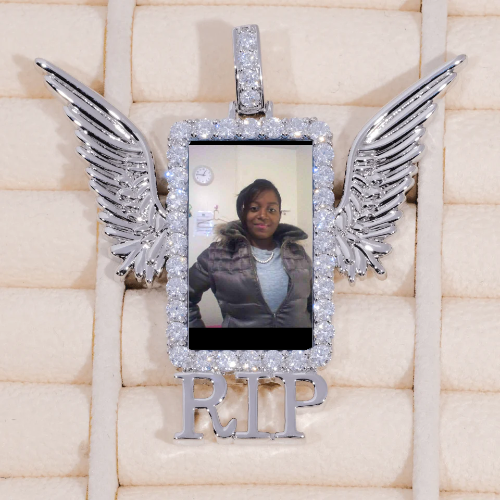 RIP WING 3D CUSTOM PICTURE PENDANT