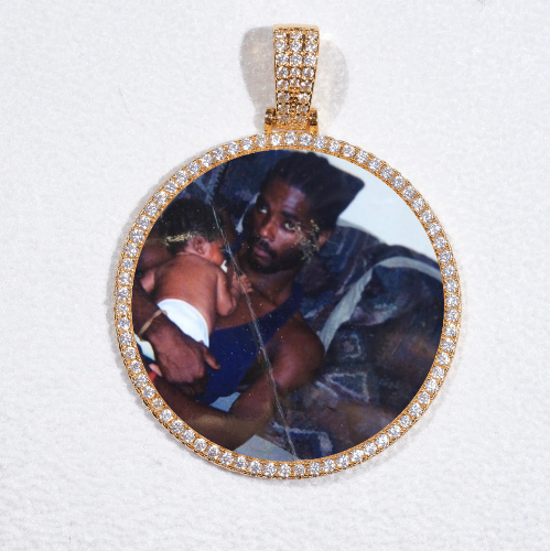 MEDIUM 3D CIRCLE CUSTOM PICTURE PENDANT