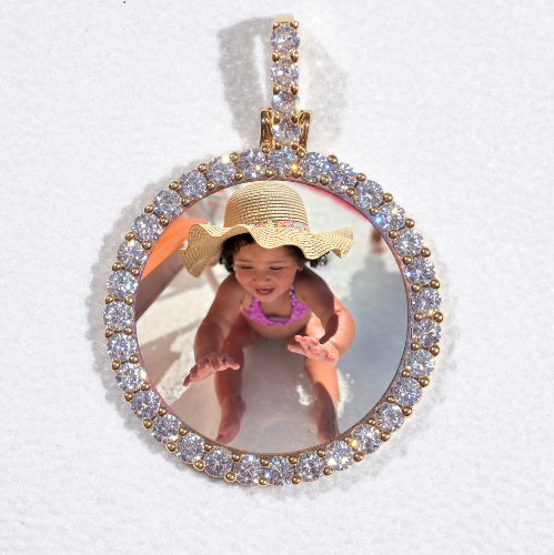 3D CIRCLE CUSTOM PICTURE PENDANT SMALL SIZE