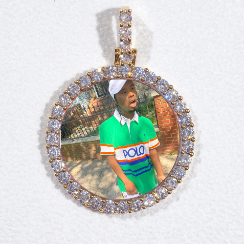 3D CIRCLE CUSTOM PICTURE PENDANT SMALL SIZE