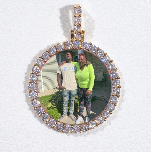 3D CIRCLE CUSTOM PICTURE PENDANT SMALL SIZE