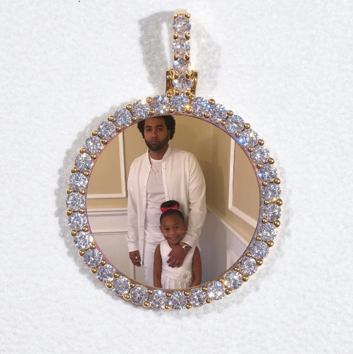 3D CIRCLE CUSTOM PICTURE PENDANT SMALL SIZE