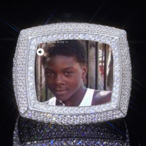 3D CUSTOM PICTURE ICED RING