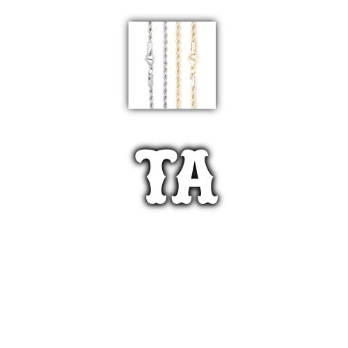 Custom Letters Freibeuter Font Necklace