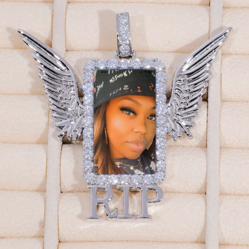 RIP WING 3D CUSTOM PICTURE PENDANT