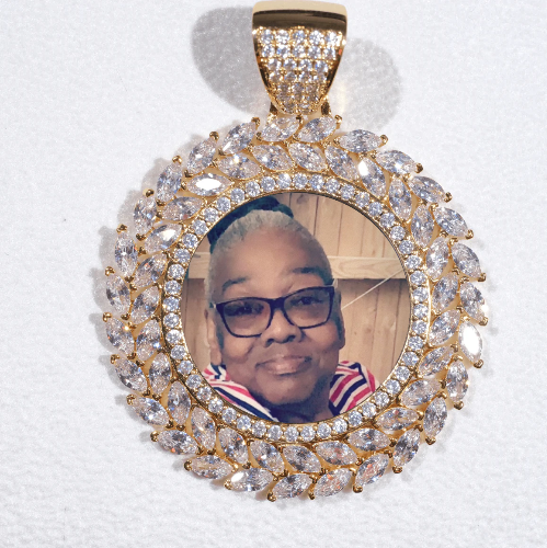 Large 3D Wheat Ear Custom Picture Pendant