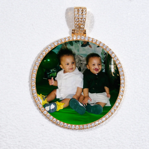MEDIUM 3D CIRCLE CUSTOM PICTURE PENDANT