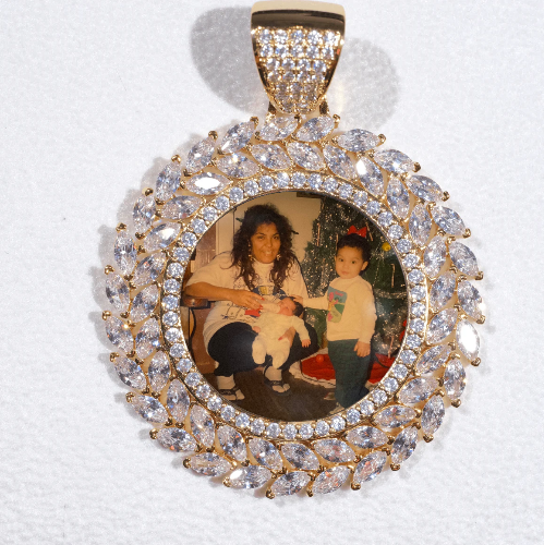 Large 3D Wheat Ear Custom Picture Pendant