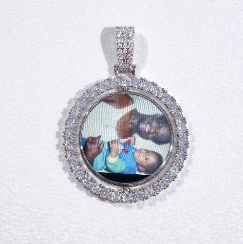 3D Spinning 2-Faced Custom Picture Pendant