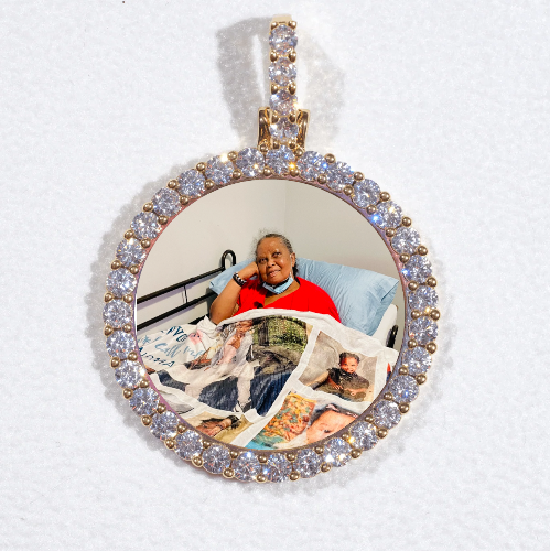 3D CIRCLE CUSTOM PICTURE PENDANT SMALL SIZE