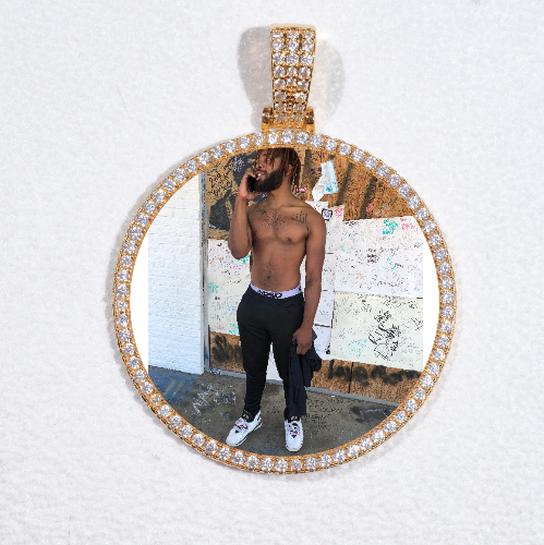 MEDIUM 3D CIRCLE CUSTOM PICTURE PENDANT